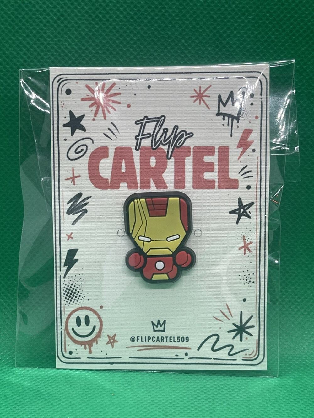 Marvel Iron Man PVC Rubber Hat Pin Lapel Backpack Collectible